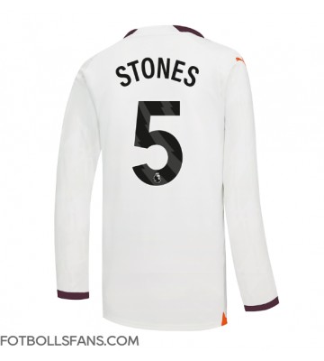 Manchester City John Stones #5 Replika Bortatröja 2023-24 Långärmad